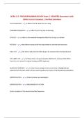 NCM 117&colon; PSYCHOPHARMACOLOGY Exam &vert; UPDATED Questions with 100&percnt; Correct Answers &vert; Verified Solutions