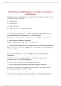 NCM-117 Exam &vert; UPDATED Questions with 100&percnt; Correct Answers &vert; Verified Solutions