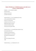 NCM117 PRELIM Exam &vert; UPDATED Questions with 100&percnt; Correct Answers &vert; Verified Solutions