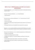 NCM 117 Exam &vert; UPDATED Questions with 100&percnt; Correct Answers &vert; Verified Solutions