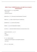 NCM 117 Exam &vert; UPDATED Questions with 100&percnt; Correct Answers &vert; Verified Solutions