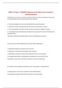 BUNDLE FOR NCM 117 EXAMS  &vert;  ALL  Questions with 100&percnt; Correct Answers UPDATED 
