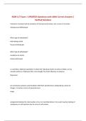 NCM 117 Exam &vert; UPDATED Questions with 100&percnt; Correct Answers &vert; Verified Solutions