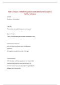 NCM 117 Exam &vert; UPDATED Questions with 100&percnt; Correct Answers &vert; Verified Solutions
