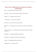 BUNDLE FOR NCM 117 EXAMS  &vert;  ALL  Questions with 100&percnt; Correct Answers UPDATED 