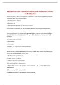 NSG 209 Final Exam &vert; UPDATED Questions with 100&percnt; Correct Answers &vert; Verified Solutions