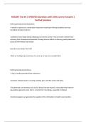 NSG209- Test &num;4 &vert; UPDATED Questions with 100&percnt; Correct Answers &vert; Verified Solutions