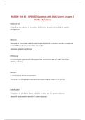 NSG209- Test &num;5 &vert; UPDATED Questions with 100&percnt; Correct Answers &vert; Verified Solutions