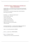 NSG 209 Exam 2 Review &vert; UPDATED Questions with 100&percnt; Correct Answers &vert; Verified Solutions