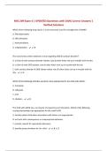 NSG 209 Exam 4 &vert; UPDATED Questions with 100&percnt; Correct Answers &vert; Verified Solutions