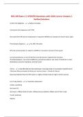 NSG 209 Exam 2 &vert; UPDATED Questions with 100&percnt; Correct Answers &vert; Verified Solutions