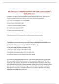 NSG 209 Exam 1 &vert; UPDATED Questions with 100&percnt; Correct Answers &vert; Verified Solutions