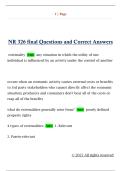 NR 326 final Questions and Correct Answers 