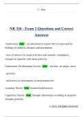 NR 326 - Exam 2 Questions and Correct  Answers