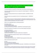 FL LAWS RULES DH EXAM QUESTIONS WITH COMPLETE ANSWERS