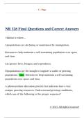 NR 326 Final Questions and Correct Answers 