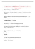 nurs 117 Perfusion &vert; UPDATED Questions with 100&percnt; Correct Answers &vert; Verified Solutions