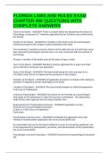 FLORIDA LAWS AND RULES EXAM CHAPTER 490 QUESTIONS WITH COMPLETE ANSWERS