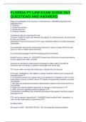 FLORIDA PT LAW EXAM GUIDE SET QUESTIONS AND ANSWERS