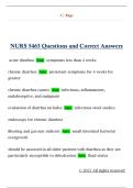 NURS 5463 Questions and Correct Answers 