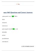 nurs 5463 Questions and Correct Answers 