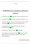 NURS5463 Exam 3 Questions and Correct  Answers