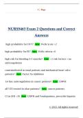 NURS5463 Exam 2 Questions and Correct  Answers