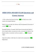 OHIO EFDA BOARD EXAM Questions and  Correct Answers 