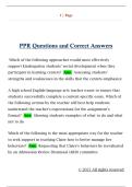 PPR Questions and Correct Answers 