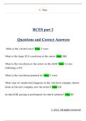 RCES part 2  Questions and Correct Answers 