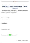 REE3043 Exam 4 Questions and Correct  Answers