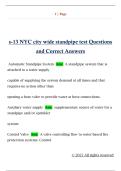 s-13 NYC city wide standpipe test Questions  and Correct Answers