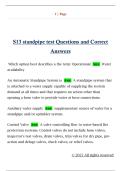 S13 standpipe test Questions and Correct  Answers