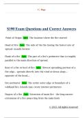 S190 Exam Questions and Correct Answers 