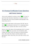 UA Foreman Certification Course Questions  and Correct Answers