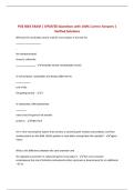 PCB 3063 EXAM &vert; UPDATED Questions with 100&percnt; Correct Answers &vert; Verified Solutions