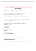 BUNDLE FOR PCB 3063  EXAMS  &vert;  ALL  Questions with 100&percnt; Correct Answers UPDATED 