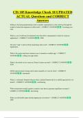 CIS 105 Knowledge Check 18 UPDATED     ACTUAL Questions and CORRECT  Answers