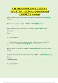 CIS105 KNOWLEDGE CHECK 1  UPDATED    ACTUAL Questions and  CORRECT Answers