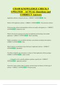 CIS105 KNOWLEDGE CHECK 5  UPDATED    ACTUAL Questions and  CORRECT Answers