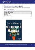 Solution and Answer Guide Personal finance 14th edition by E&period; Thomas Garman Raymond E&period; Forgue&comma; Jonathan Fox&period;&vert;All chapters 1-17 covered Complete test guide&period;