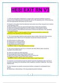 HESI RN Exit Exam V3 &ndash; Practice Questions with Correct Answers &lpar;Comprehensive Nursing Review Material&rpar;