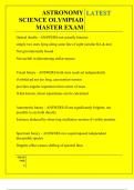 ASTRONOMY SCIENCE OLYMPIAD MASTER EXAM QUESTIONS AND ANSWERS 2025