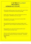 CAP BILLY MITCHELL AEROSPACE EXAM QUESTIONS AND ANSWERS 2025