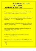 CAP BILLY MITCHELL &lpar;AEROSPACE&rpar; EXAM QUESTIONS AND ANSWERS 2025