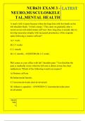 NUR631 EXAM 3 - NEURO&comma;MUSCULOSKELE TAL&comma;MENTAL HEALTH QUESTIONS AND ANSWERS 2025