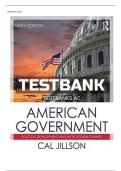 Test Bank for American Government&colon; Political Development and Institutional Change &ndash; Cal Jillson 