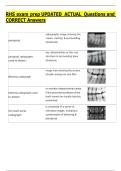 RHS exam prep UPDATED  ACTUAL  Questions and  CORRECT Answers