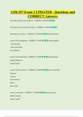 ATR 257 Exam 2 UPDATED   Questions and  CORRECT Answers 