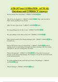 ATR 257 test 2 UPDATED   ACTUAL   Questions and CORRECT Answers 